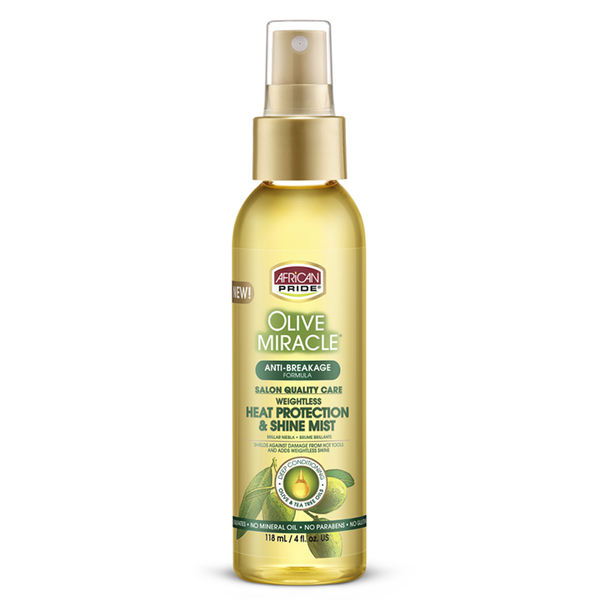 African Pride Olive Miracle Heat Protection & Shine Mist 4oz