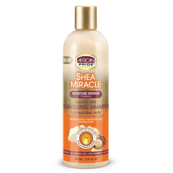 African Pride Shea Miracle Detangling Shampoo 12oz