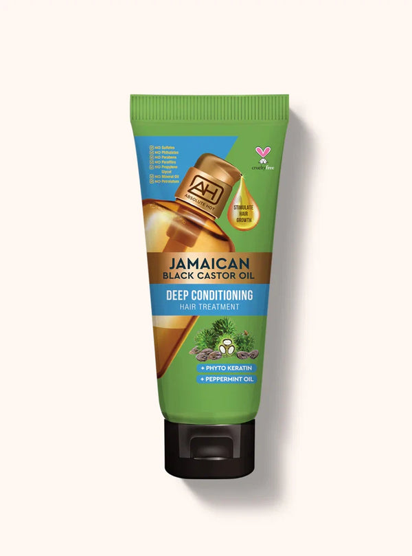 Absolute Hot Jamaican Black Castor Oil Deep Conditioning Hair Treatment for Hair Repair & Growth 200ml/6.76 oz