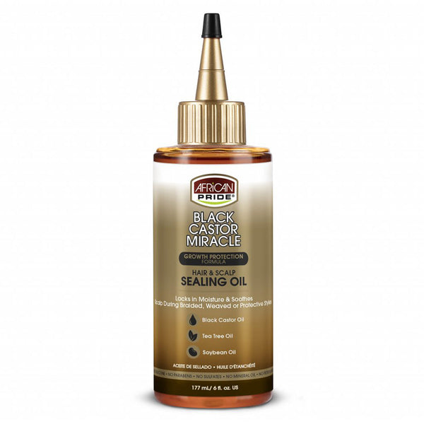 African Pride Black Castor Miracle Sealing Oil 6oz