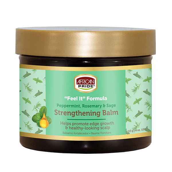 African Pride Peppermint, Rosemary & Sage Strengthening Balm 4oz