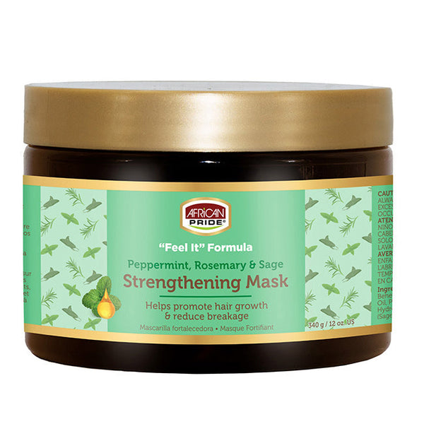 African Pride Peppermint, Rosemary & Sage Strengthening Masque 12oz