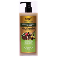 Agor Organic Curling Custard Curl Definition & Frizz Control for Curly, Coily Hair & Textured Curls 300ml/10.1 fl oz