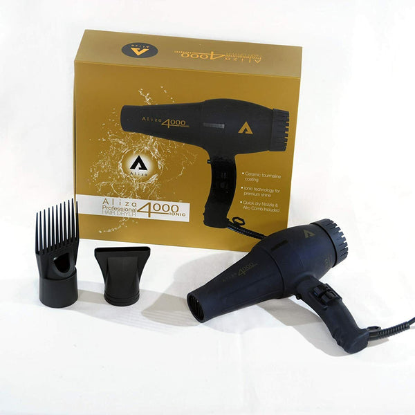 Aliza Professional 4000 Ionic Hair Dryer for Salon-Quality Results & Frizz-Free Shine