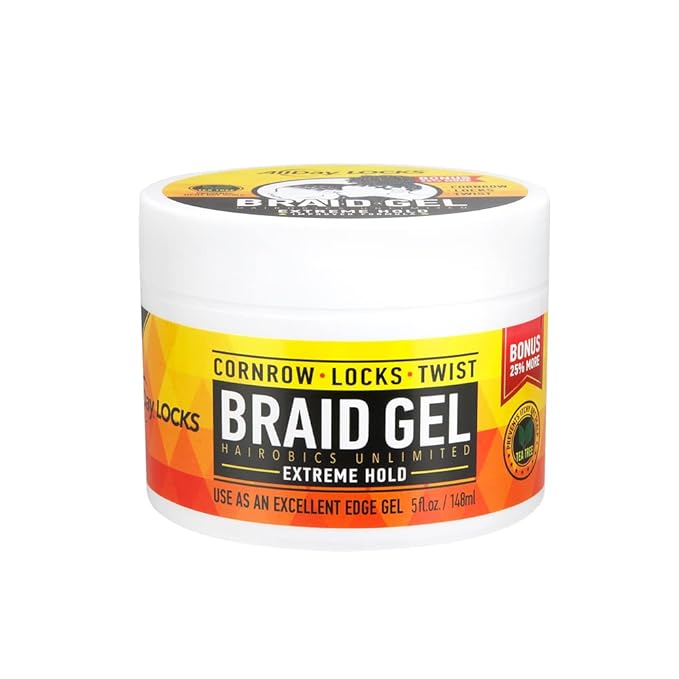 All Day Locks Braid Gel Extreme Hold 5 oz