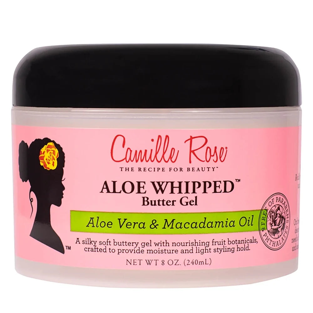 Camille Rose Aloe Whipped Butter Gel: Define & Moisturize Curls for Curly & Coily Hair 8 oz