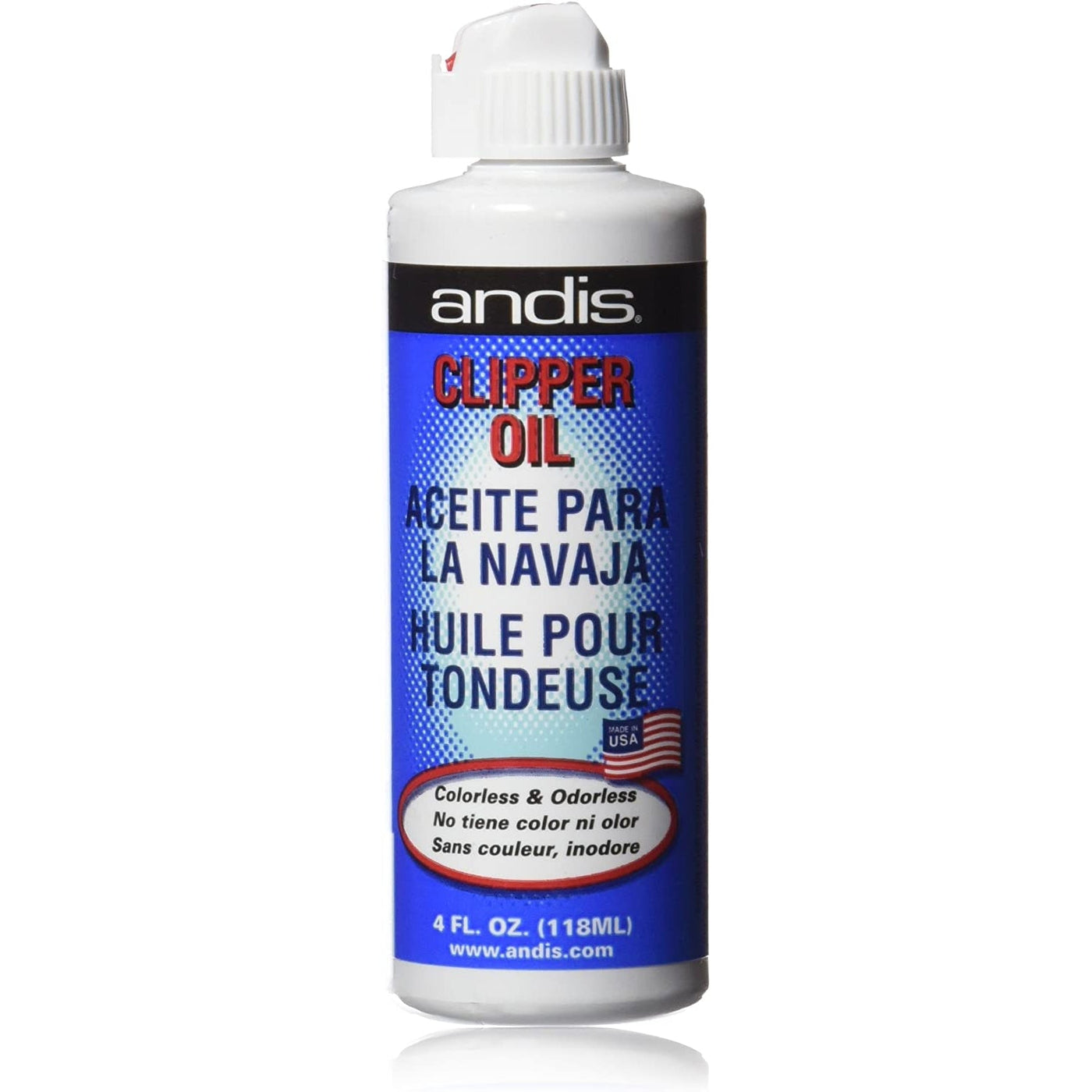 Andis Clipper Oil: Essential Lubrication & Protection for Professional Hair Clippers & Trimmers 118ml/3.99 oz