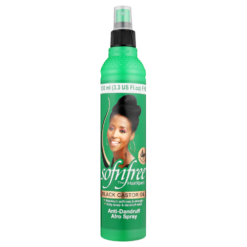 Sof n Free Sofn'free Black Castor Oil Anti-Dandruff Afro Spray for Textured Hair 350 ml/11.83 oz