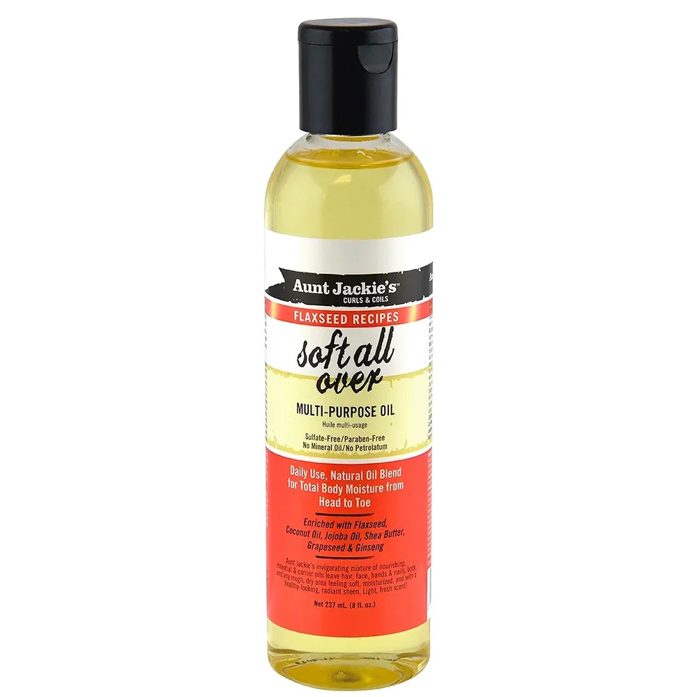 Aunt Jackie's Flaxseed Soft All Over Multi-Purpose Oil 8 oz