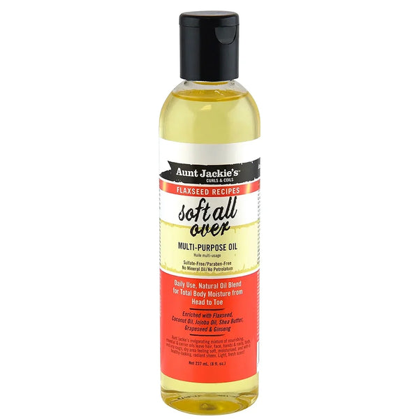 Aunt Jackie's Flaxseed Soft All Over Multi-Purpose Oil 8 oz