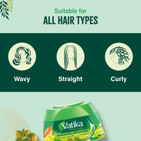 Vatika Naturals Hair Cream Nourish & Protect for All Hair Types 210ml (7.1 oz)