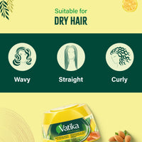Vatika Naturals Hair Cream - Refreshing Scalp & Healthy Hair for All Hair Types (210ml/7.1 oz)