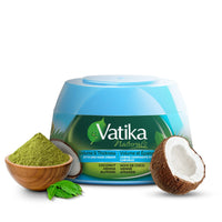 Vatika Naturals Hair Cream Volume & Thickness for Thin Hair 210ml/7.1 oz (Coconut)