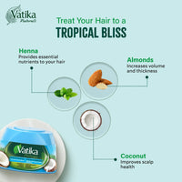 Vatika Naturals Hair Cream Volume & Thickness for Thin Hair 210ml/7.1 oz (Coconut)