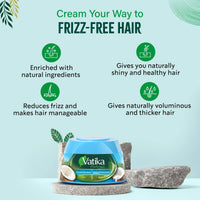 Vatika Naturals Hair Cream Volume & Thickness for Thin Hair 210ml/7.1 oz (Coconut)