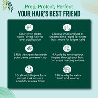 Vatika Naturals Hair Cream Volume & Thickness for Thin Hair 210ml/7.1 oz (Coconut)