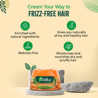 Vatika Naturals Hair Cream Extreme Moisturizing for Dry & Frizzy Hair (210ml/7.1 oz, Almond)