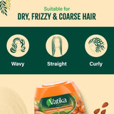 Vatika Naturals Hair Cream Extreme Moisturizing for Dry & Frizzy Hair (210ml/7.1 oz, Almond)