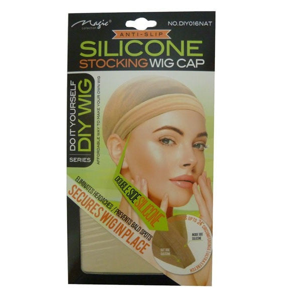 Magic Collection Silicone Stocking Wig Cap No.DIY016NAT: Secure & Comfortable for Flawless Wig Wear - Universal Fit