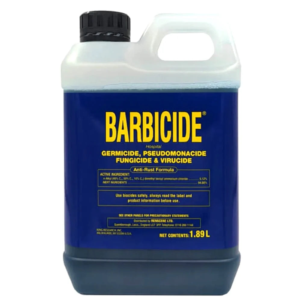 Barbicide Disinfectant Concentrate Professional-Grade Sterilization for Barbers & Salons 1.89L/63.91oz