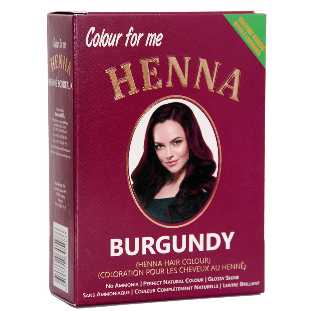 Colour For Me Permanent Henna Hair Colour | Vibrant Burgundy Shade for Natural, Healthy Hair