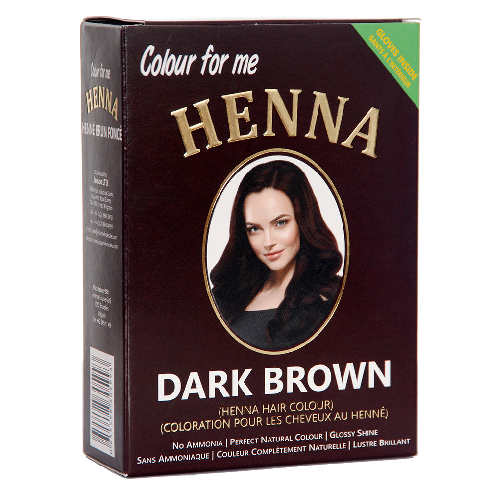 Colour For Me Henna Hair Colour | Permanent Dark Brown Dye for Rich, Conditioning Results