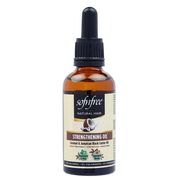 Sof n Free Coconut & Jamaican Black Castor Oil Strengthening & Nourishing Oil for All Hair Types 100ml