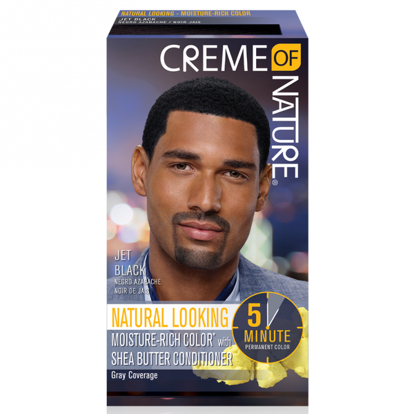 Creme Of Nature Moisture-Rich Hair Color For Men - 5-Minute Natural Grey Coverage