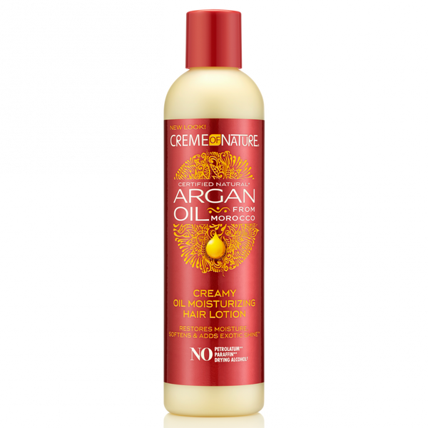 Creme Of Nature Argan Oil Creamy Oil Moisturizing Hair Lotion 8.5 oz / 251 ml - For Dry, Frizzy & Natural Hair