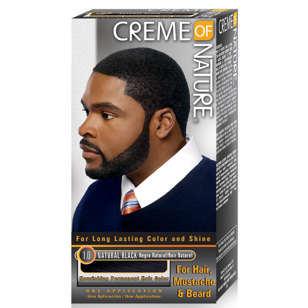 Creme Of Nature Nourishing Permanent Gel Hair Color Kit - For Men's Hair, Moustache & Beard