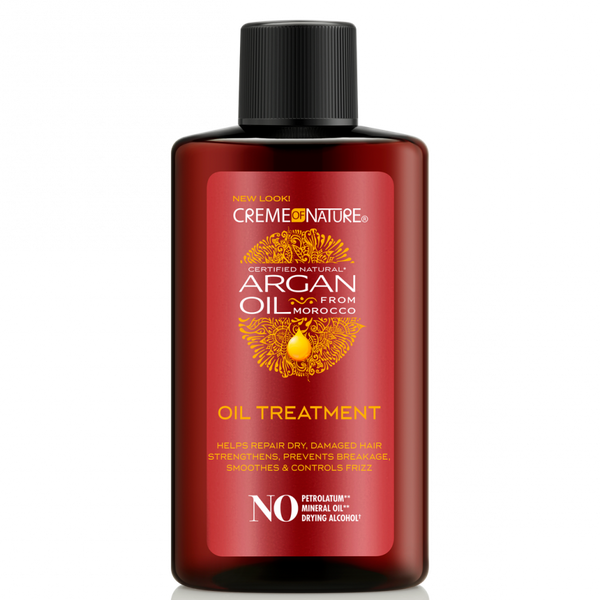 Creme Of Nature Argan Oil Treatment 3 oz / 89 ml - For Frizz Control, Shine & Damaged Hair Repair