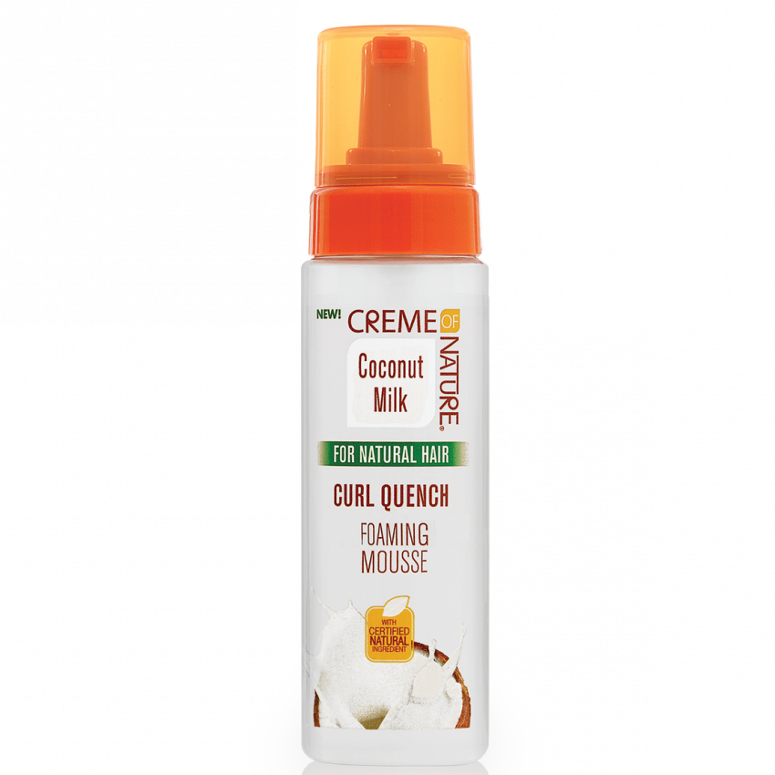 Creme Of Nature Coconut Milk Curl Quench Foaming Mousse 7 oz / 207 ml - For Defined, Moisturised Curls & Kinks