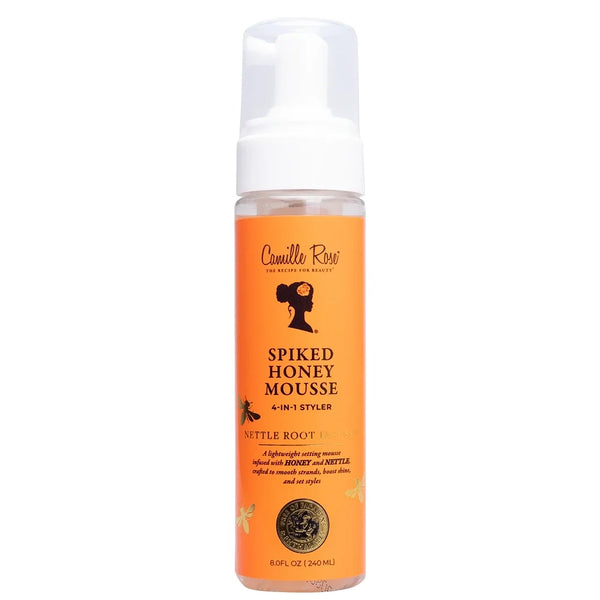Camille Rose Spiked Honey Mousse 4 in 1 Styler Define, Hydrate & Style for Curly & Textured Hair 8 oz