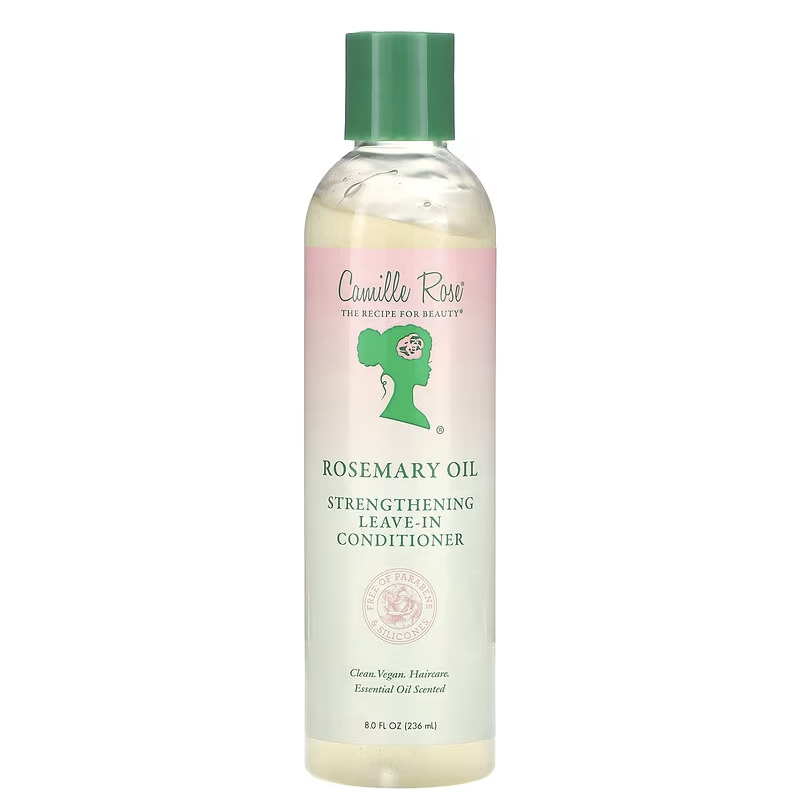 Camille Rose Rosemary Oil Strengthening Leave-in Conditioner: Strengthens & Promotes Healthy Hair Growth for All Hair Types 8 oz