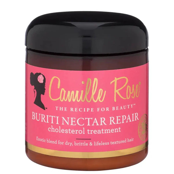 Camille Rose Buriti Nectar Repair Cholesterol Treatment - Deep Repair & Strengthening for Damaged & Dry Hair 8 oz