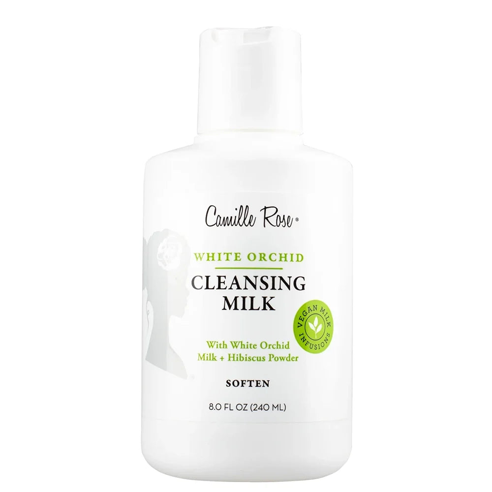 Camille Rose Cleansing Milk White Orchid Gentle Hydration & Detangling for Natural & Curly Hair 8 oz