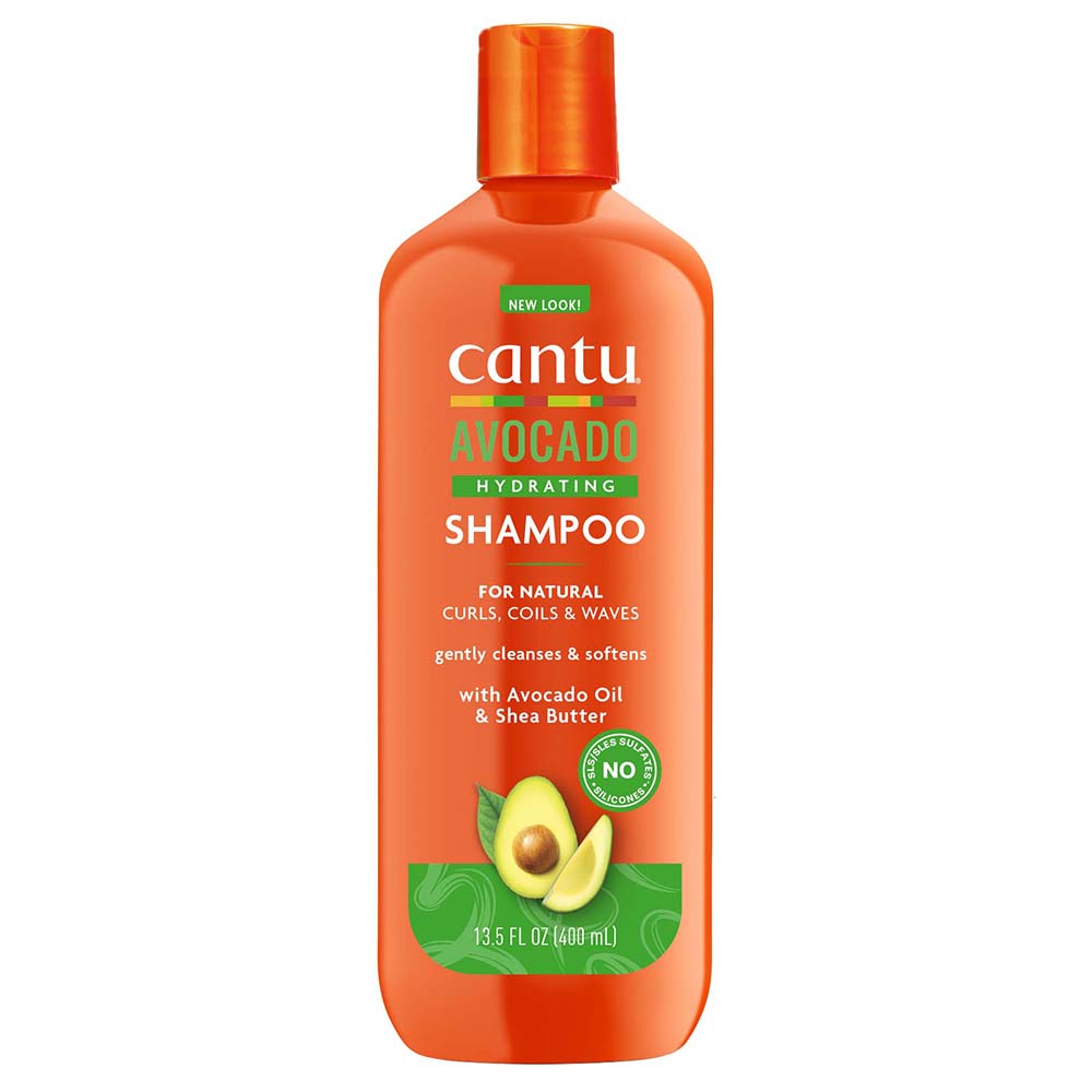 Cantu Avocado Shampoo 13.5 oz / 400 ml - For Hydrated Curly & Coily Hair