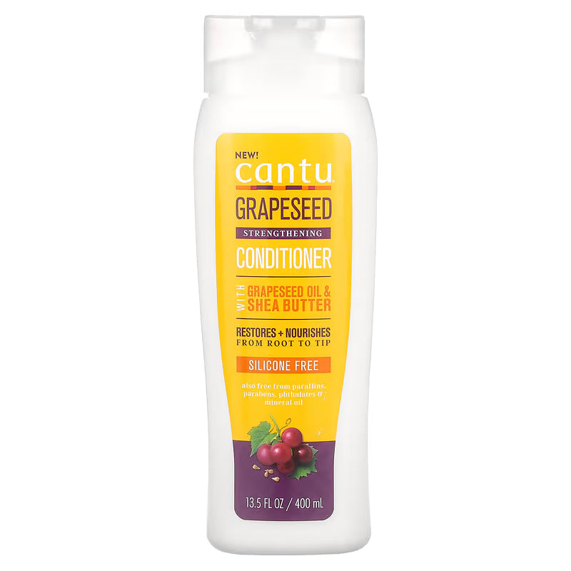 Cantu Grapeseed Conditioner 13.5 oz / 400 ml - For Natural Curls & Strengthening Hair