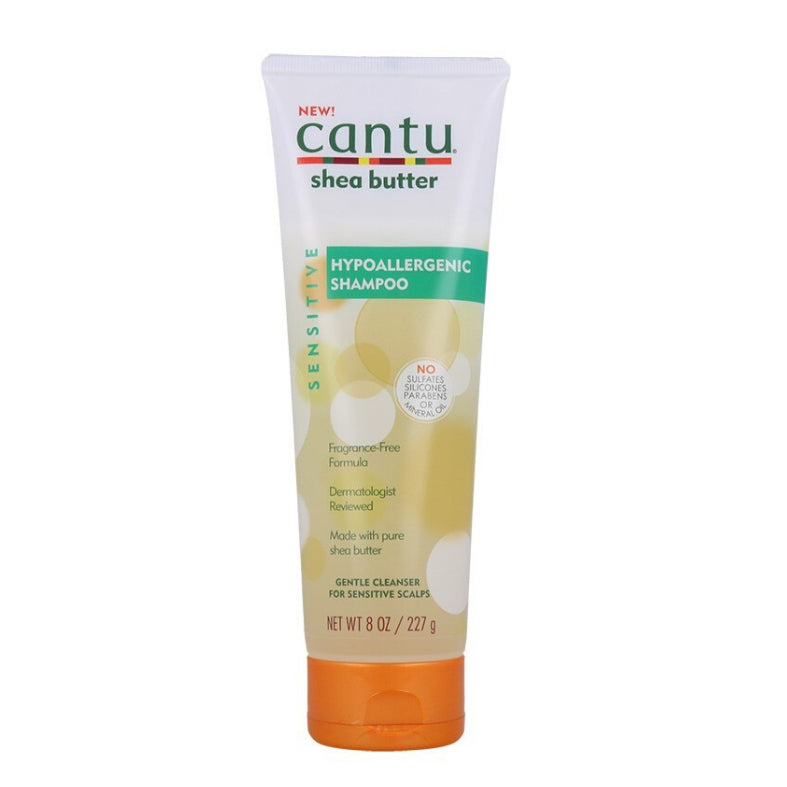 Cantu Hypoallergenic Shampoo 8 oz / 227 gm - For Sensitive Scalps & Natural Curls