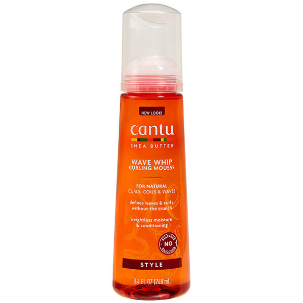 Cantu Wave Whip Curling Mousse 8.5 oz / 248 ml - For Frizz-Free Curls & Waves