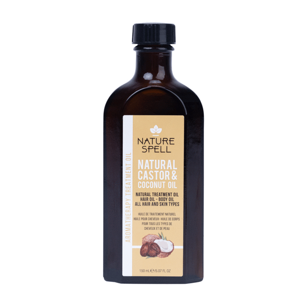 Nature Spell Coconut & Castor Oil Nourishing & Strengthening for Hair & Skin 150ml/5.07 oz