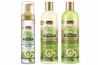 African Pride Olive Miracle Styling Essentials 3‑Piece Bundle
