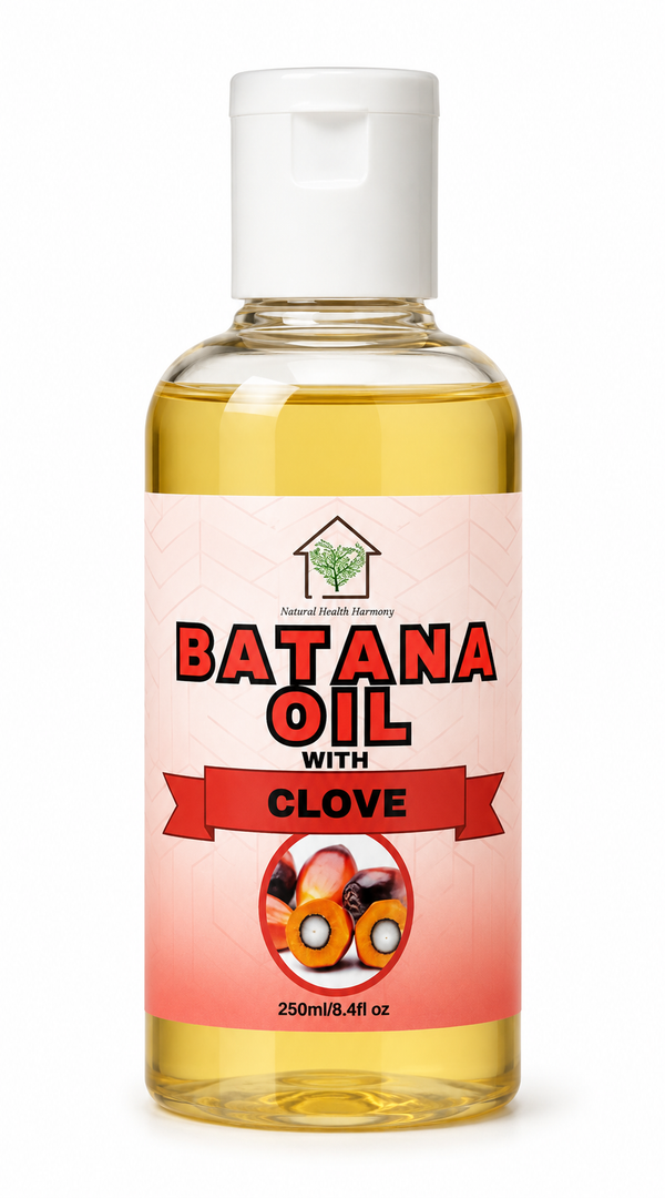 Natural Health Harmony Batana Oil with Clove Hair Growth & Scalp Nourishment Oil for All Hair Types 250ml/8.45 oz