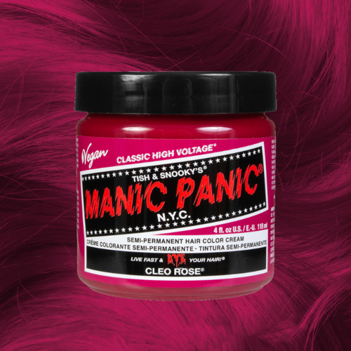Manic Panic Semi-Permanent Hair Color Cream | Cleo Rose | Vibrant, Damage-Free Colour for Creative Hair Enthusiasts 118ml