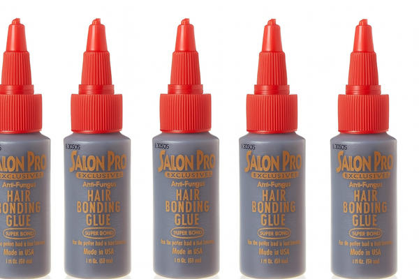 Salon Pro Hair Bonding Glue Black Professional Hold for Hair Extensions & Wigs 30ml/1.01 oz (5 PC Combo)