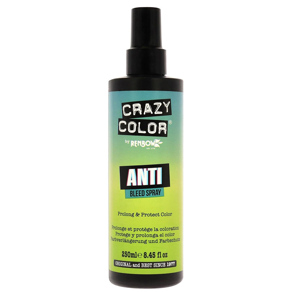 Crazy Color Anti-Bleed Spray Locks in Vibrant Hair Colour for Coloured Hair 250 ml / 8.45 oz