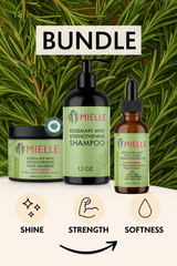 Mielle Rosemary Mint Hair Growth & Strength Bundle for All Hair Types Complete Collection