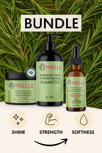 Mielle Rosemary Mint Hair Growth & Strength Bundle for All Hair Types Complete Collection