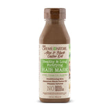 Creme Of Nature Aloe & Black Castor Oil Healthy & Long Fortifying Hair Mask 12 oz / 355 ml - For Weak & Damaged Hair