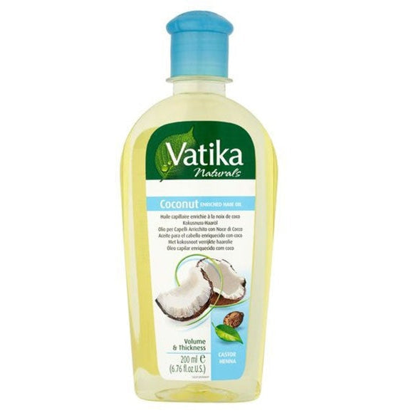 Vatika Coconut Enriched Hair Oil Nourishing & Strengthening for Luxurious Hair 200ml/6.76 oz